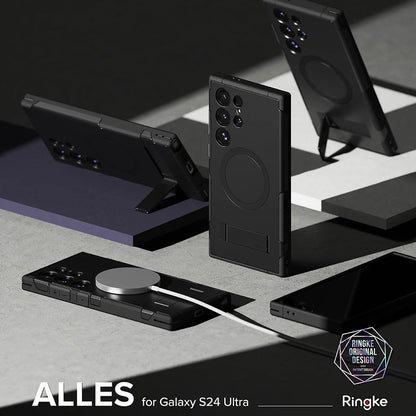 MagSafe Case for Samsung Galaxy S24 Ultra S928, Ringke, Alles, Black