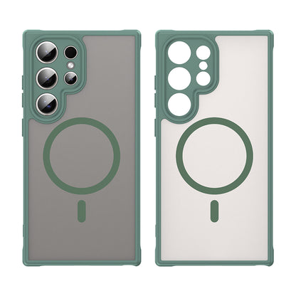 MagSafe-hoes voor Samsung Galaxy S24 Ultra S928, Techsuit, HaloFrost II, Groen