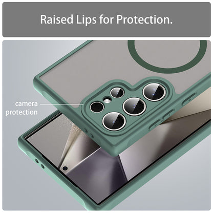 MagSafe-hoes voor Samsung Galaxy S24 Ultra S928, Techsuit, HaloFrost II, Groen