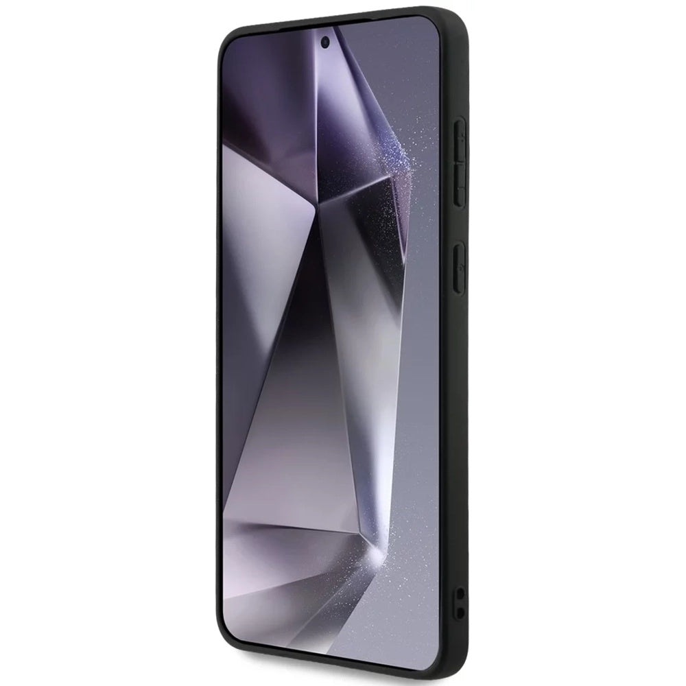 MagSafe hoesje voor Samsung Galaxy S25 Edge S937, Guess, 4G Ring Classic Logo, Zwart