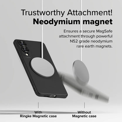 MagSafe-hoesje voor Samsung Galaxy S25 Edge S937, Ringke, Onyx, Zwart