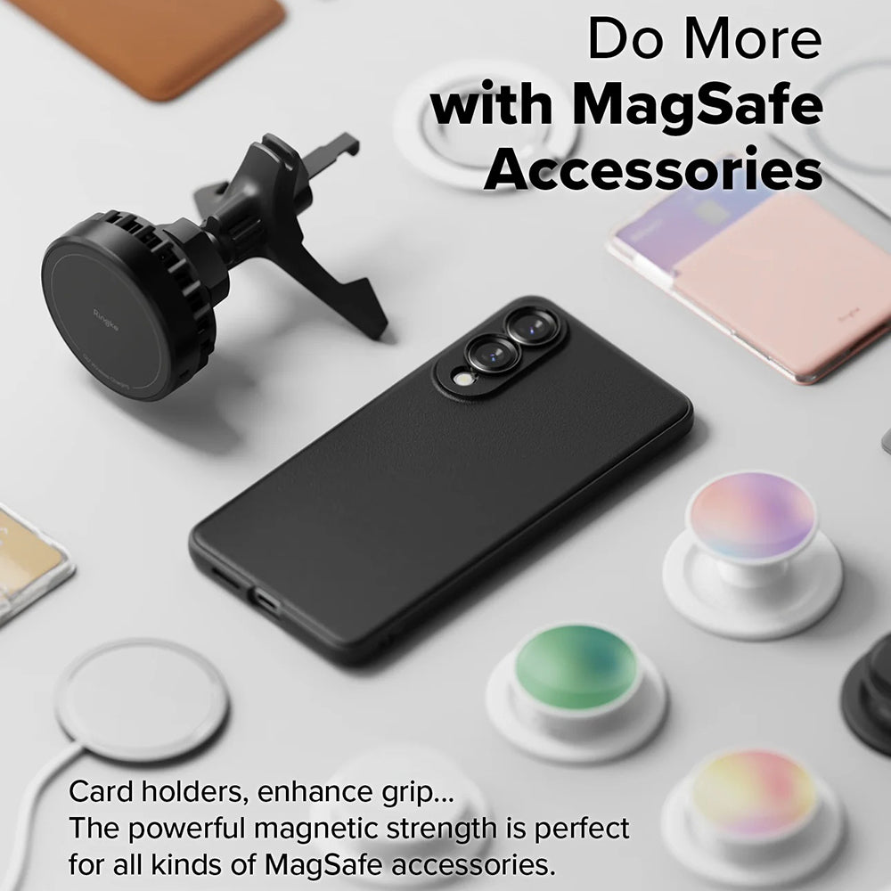 MagSafe-hoesje voor Samsung Galaxy S25 Edge S937, Ringke, Onyx, Zwart
