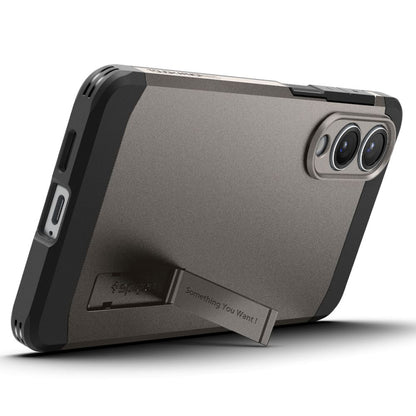 MagSafe Case for Samsung Galaxy S25 Edge S937, Spigen, Tough Armor, Gray ACS09423