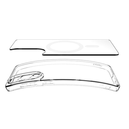 MagSafe hoesje voor Samsung Galaxy S25 Edge S937, Spigen, Ultra Hybrid, Wit ACS09418