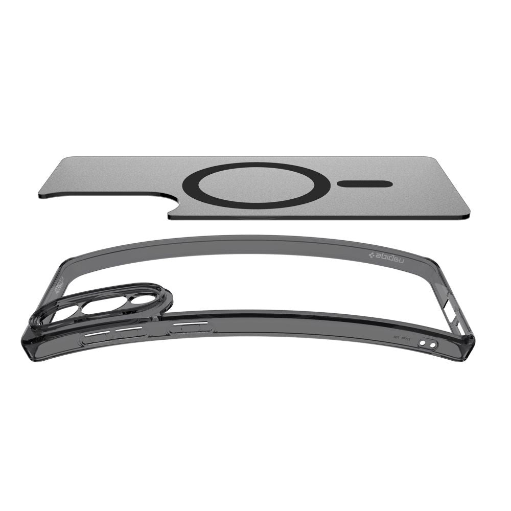 MagSafe hoesje voor Samsung Galaxy S25 Edge S937, Spigen, Ultra Hybrid, Satijnzwart ACS09419
