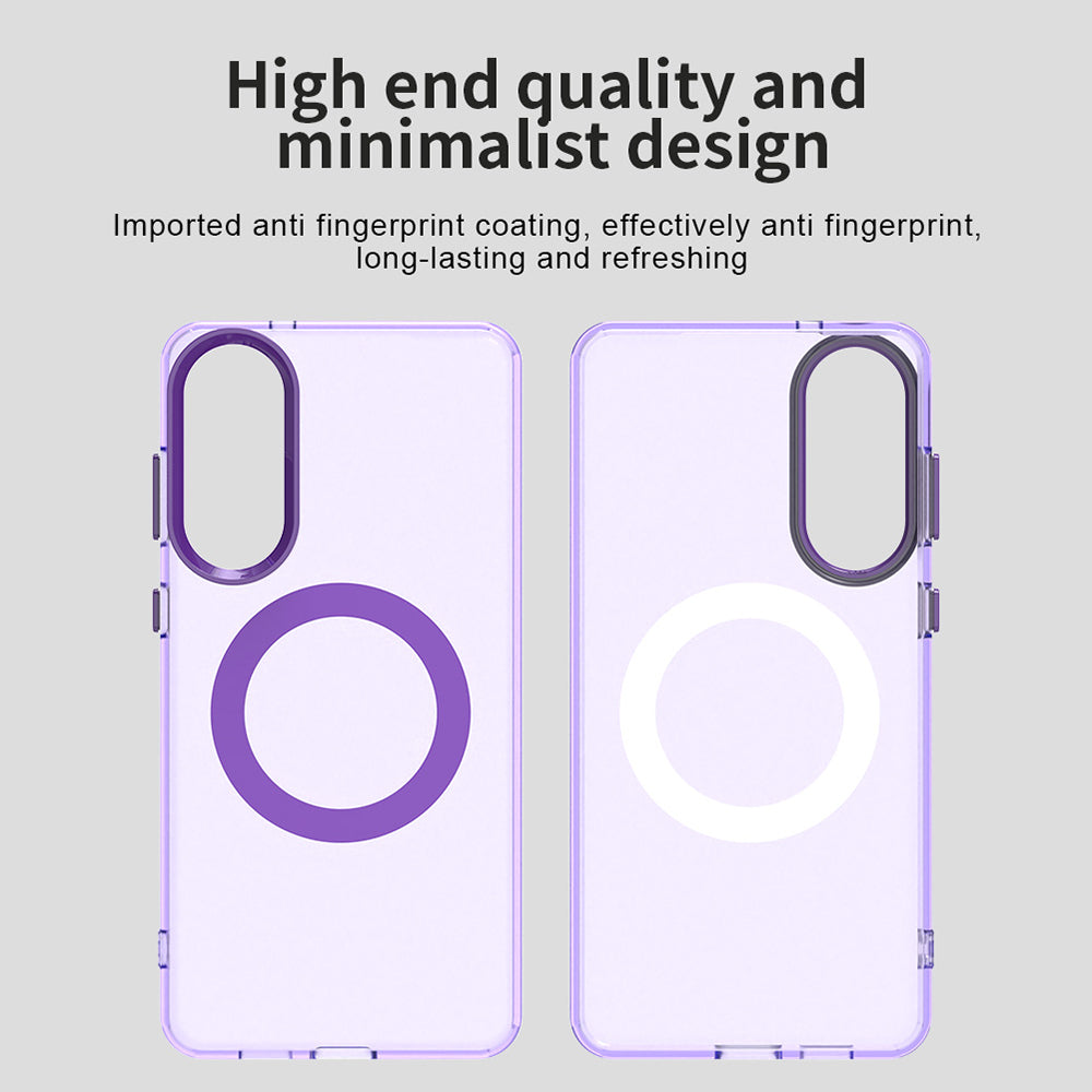 MagSafe-hoes voor Samsung Galaxy S25 Edge S937, Techsuit, CandyCase, Paars