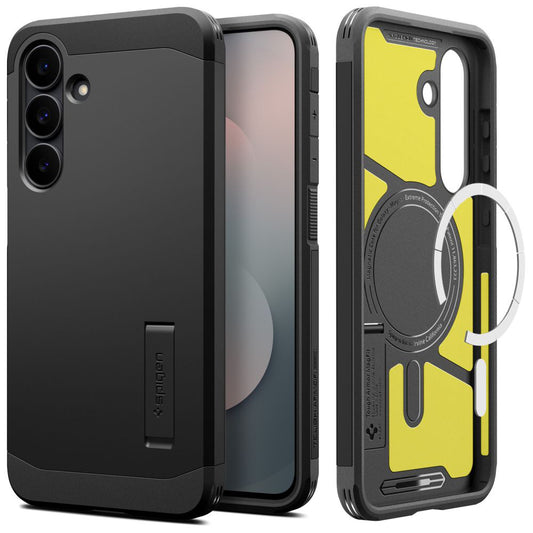 Hoes MagSafe voor Samsung Galaxy S25 FE, Spigen, Tough Armor, Zwart