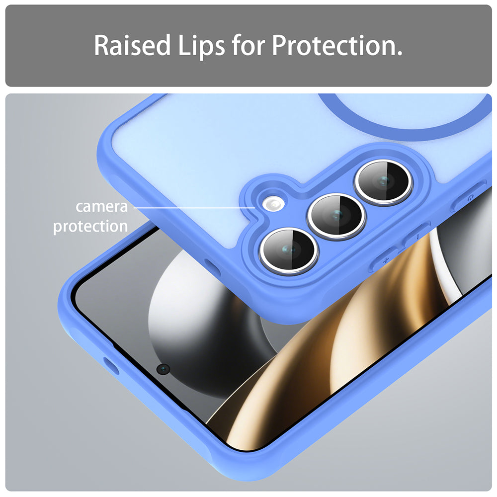 MagSafe-hoes voor Samsung Galaxy S25 FE, Techsuit, HaloFrost II, Blauw