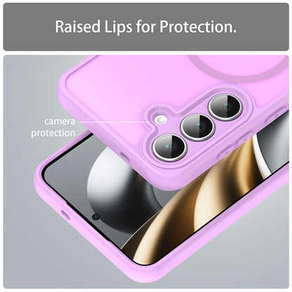MagSafe-hoes voor Samsung Galaxy S25 FE, Techsuit, HaloFrost II, Roze
