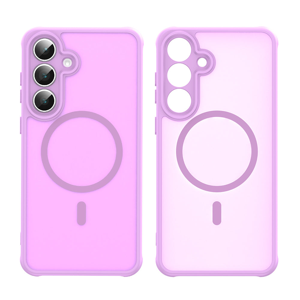 MagSafe-hoes voor Samsung Galaxy S25 FE, Techsuit, HaloFrost II, Roze