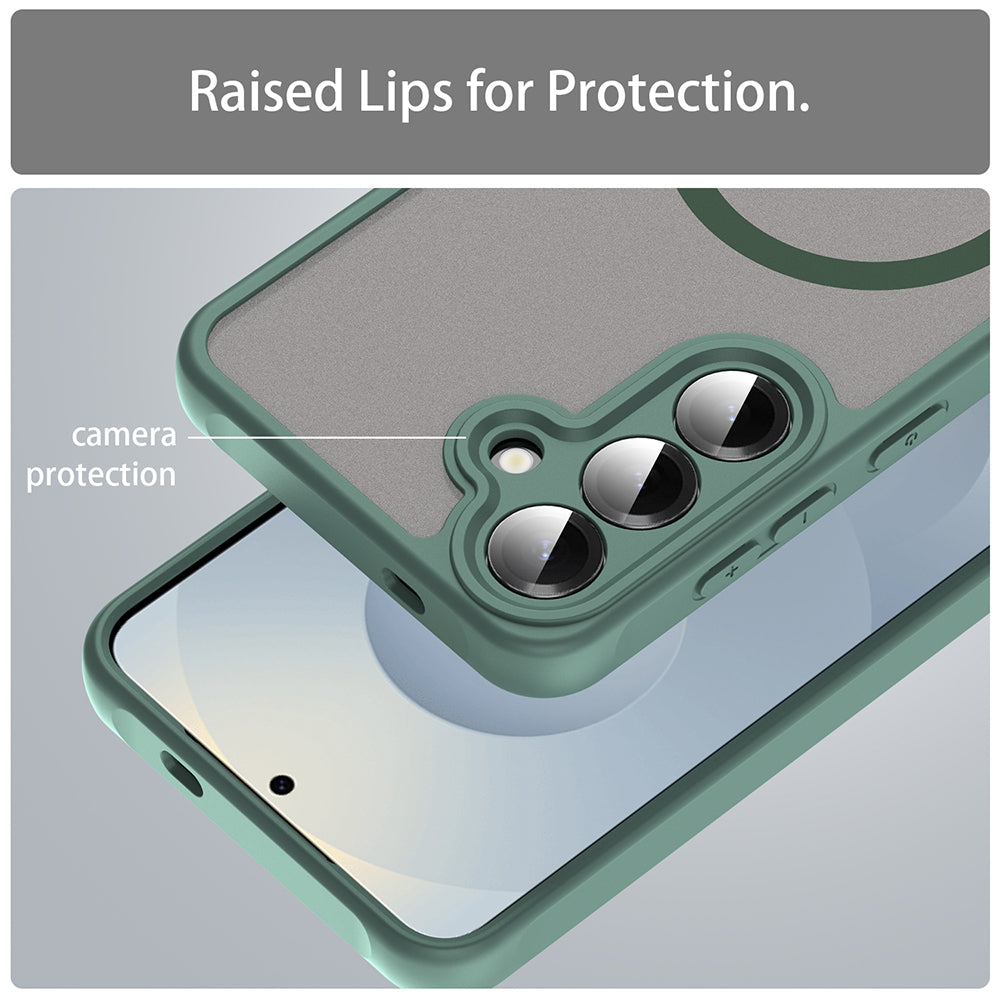 MagSafe-hoes voor Samsung Galaxy S25 FE, Techsuit, HaloFrost II, Groen