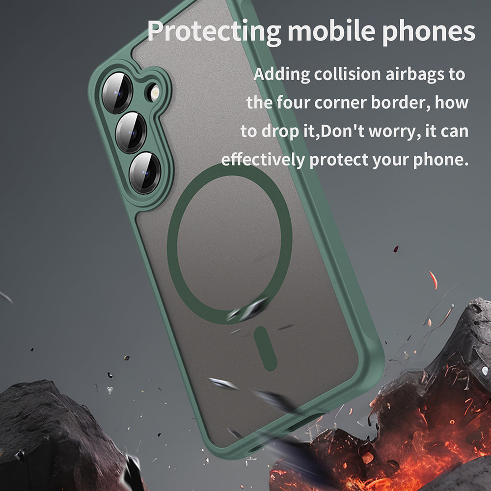 MagSafe-hoes voor Samsung Galaxy S25 FE, Techsuit, HaloFrost II, Groen