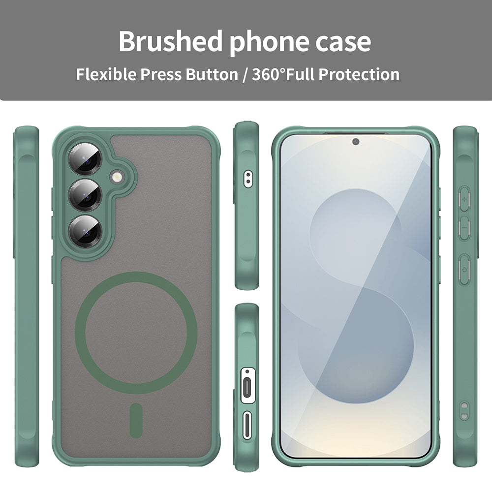 MagSafe-hoes voor Samsung Galaxy S25 FE, Techsuit, HaloFrost II, Groen