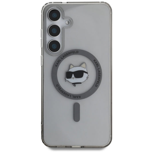 MagSafe hoesje voor Samsung Galaxy S25+ S936, Karl Lagerfeld, IML Choupette's Head, Zwart