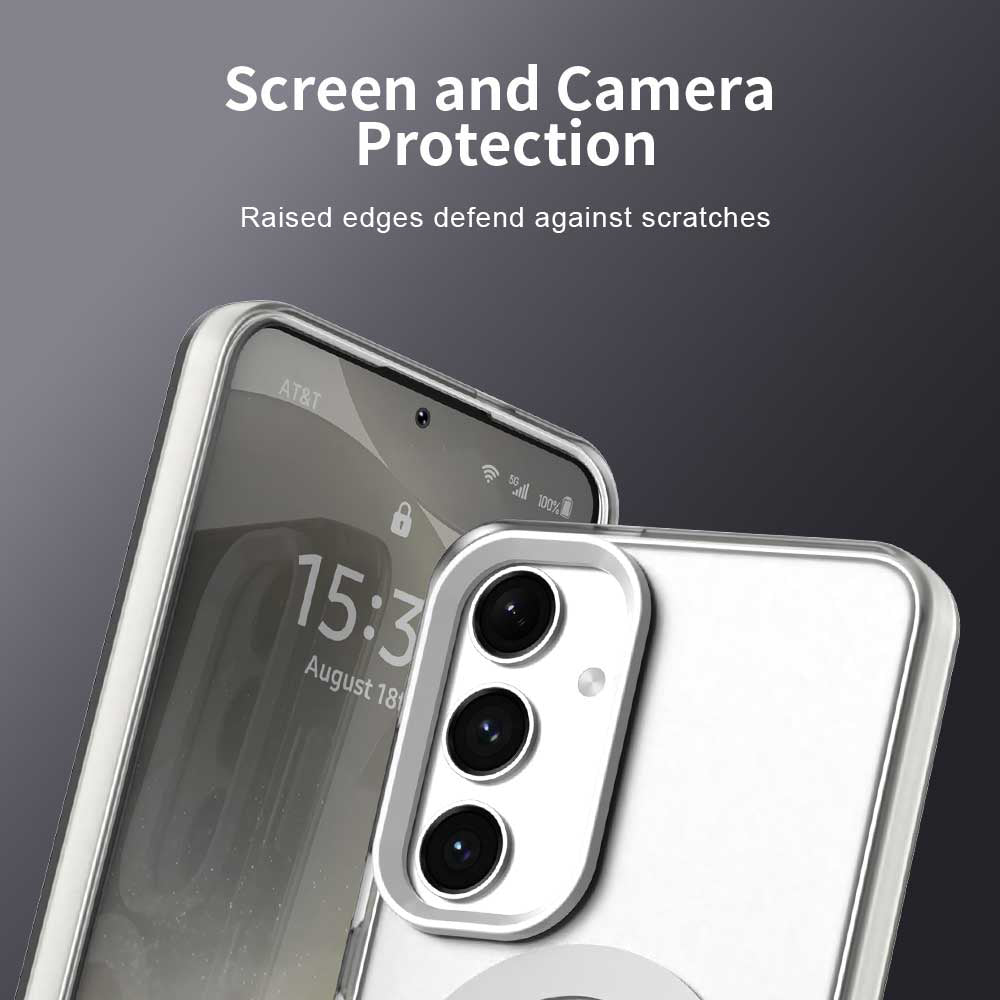 MagSafe Case for Samsung Galaxy S25+ S936 / S24+ S926, Techsuit, CandyCase, White