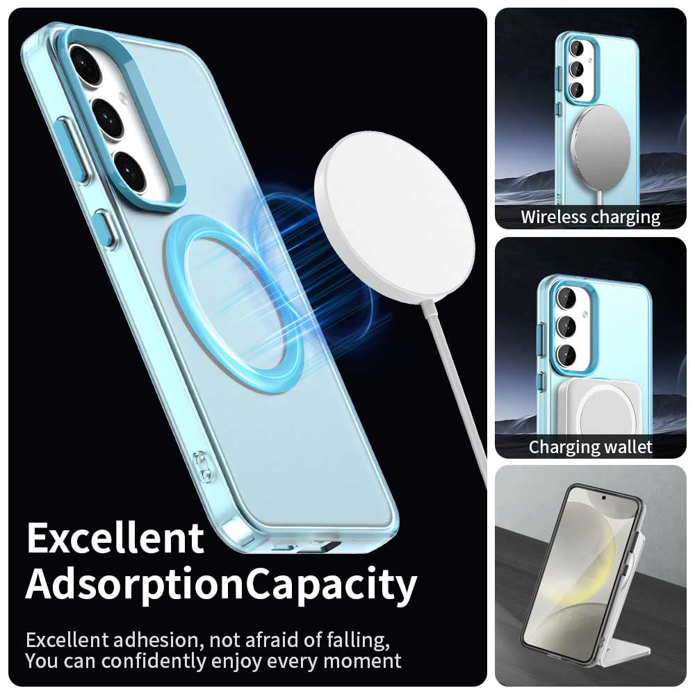 MagSafe-hoes voor Samsung Galaxy S25+ S936 / S24+ S926, Techsuit, CandyCase, Blauw