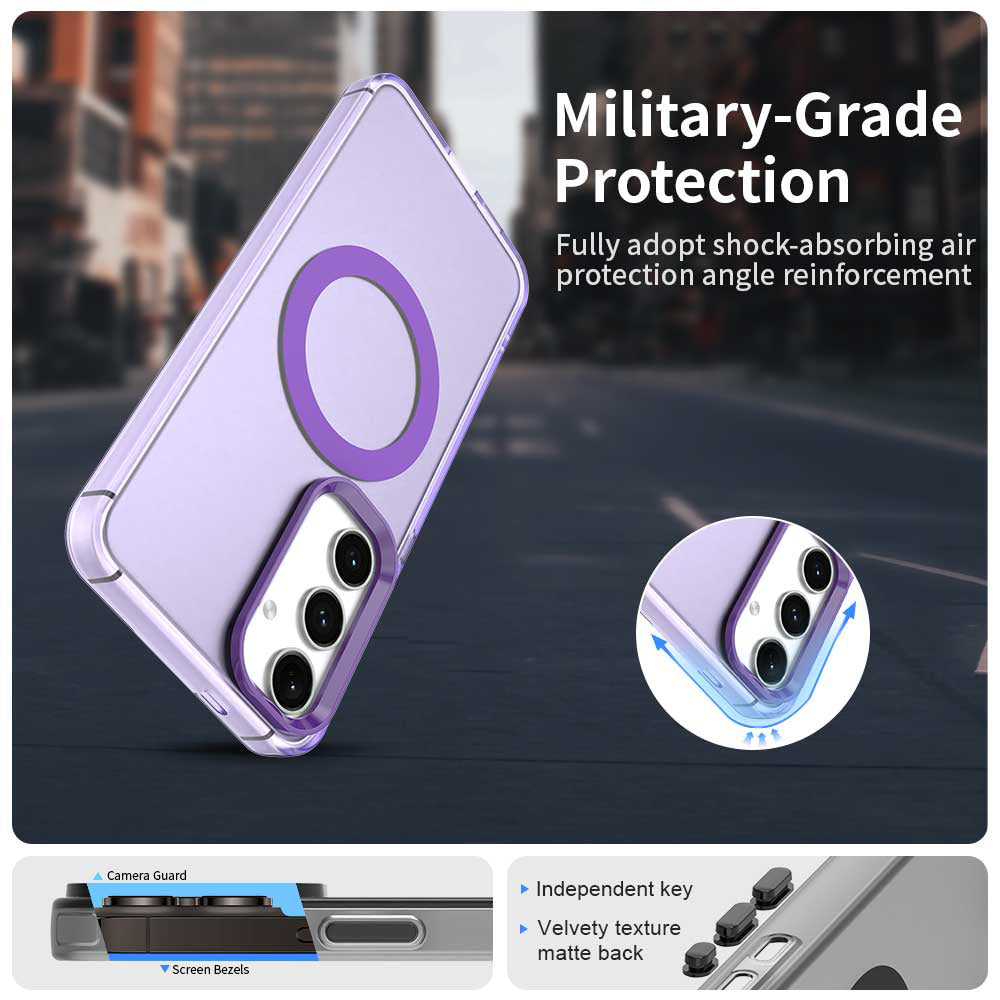 MagSafe-hoes voor Samsung Galaxy S25+ S936 / S24+ S926, Techsuit, CandyCase, Paars