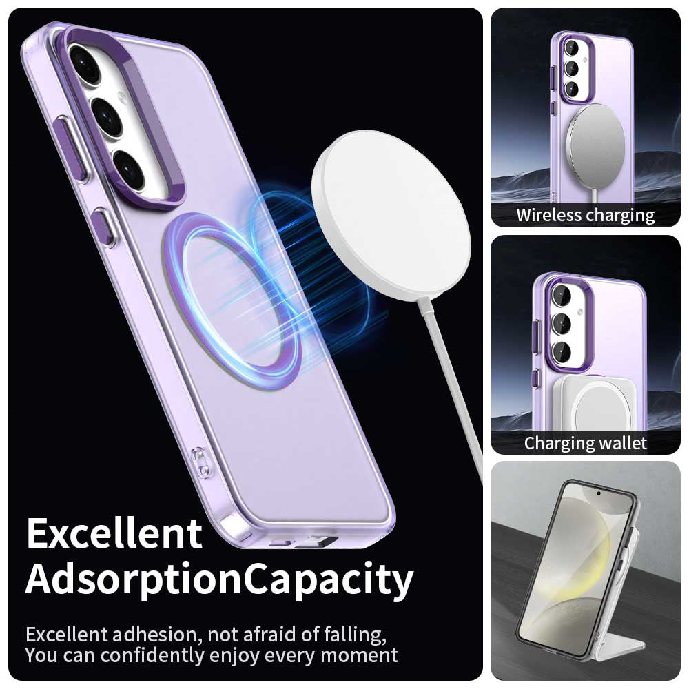MagSafe-hoes voor Samsung Galaxy S25+ S936 / S24+ S926, Techsuit, CandyCase, Paars