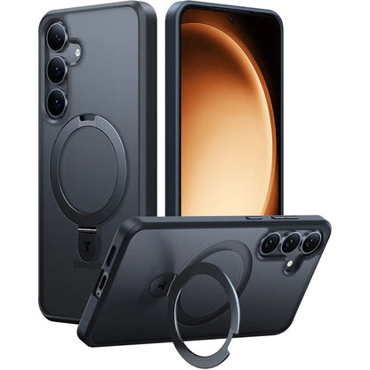 MagSafe hoes voor Samsung Galaxy S25+ S936, Torras, Ostand, Zwart