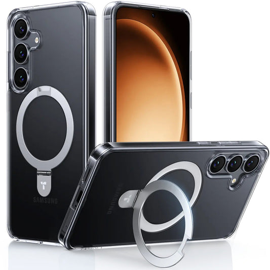 MagSafe hoesje voor Samsung Galaxy S25+ S936, Torras, Ostand, Transparant