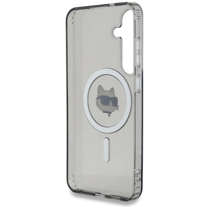 MagSafe hoesje voor Samsung Galaxy S25 S931, Karl Lagerfeld, IML Choupette's Head, Zwart