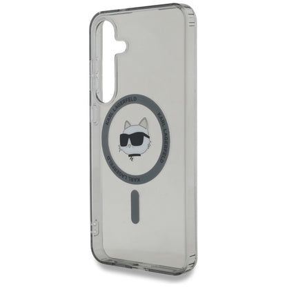 MagSafe hoesje voor Samsung Galaxy S25 S931, Karl Lagerfeld, IML Choupette's Head, Zwart