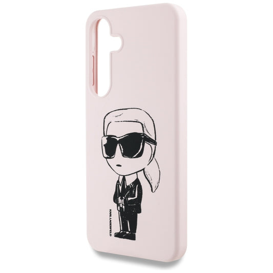 MagSafe hoesje voor Samsung Galaxy S25 S931, Karl Lagerfeld, Silicone Graffiti, Roze