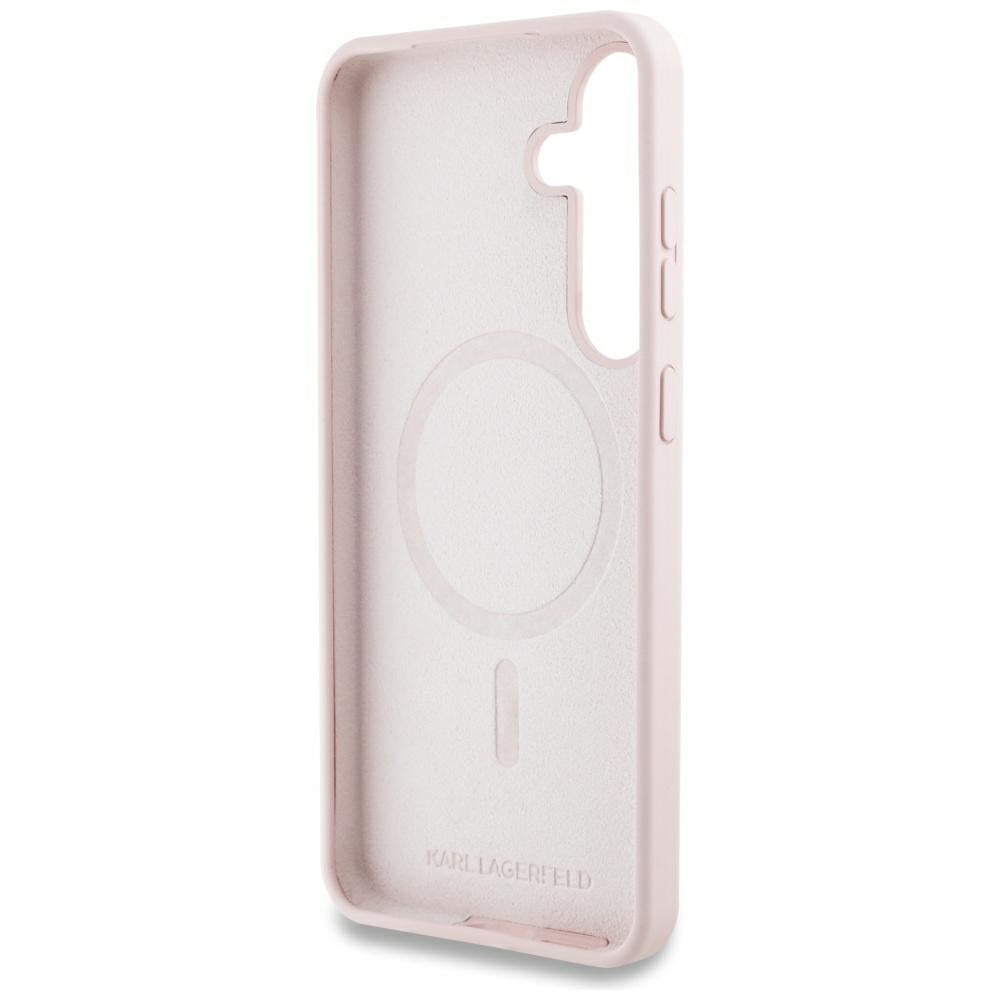 MagSafe hoesje voor Samsung Galaxy S25 S931, Karl Lagerfeld, Silicone Graffiti, Roze