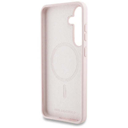 MagSafe hoesje voor Samsung Galaxy S25 S931, Karl Lagerfeld, Silicone Graffiti, Roze
