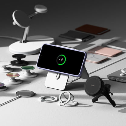 MagSafe-hoes voor Samsung Galaxy S25 S931, Ringke, Siliconen, Zwart