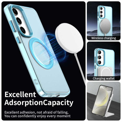 MagSafe-hoes voor Samsung Galaxy S25 S931 / S24 S921, Techsuit, CandyCase, Blauw
