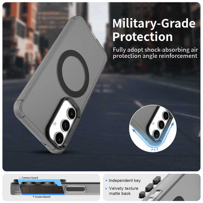 MagSafe-hoesje voor Samsung Galaxy S25 S931 / S24 S921, Techsuit, CandyCase, Zwart