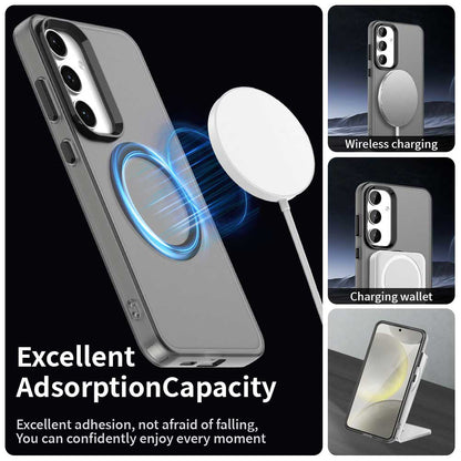 MagSafe-hoesje voor Samsung Galaxy S25 S931 / S24 S921, Techsuit, CandyCase, Zwart