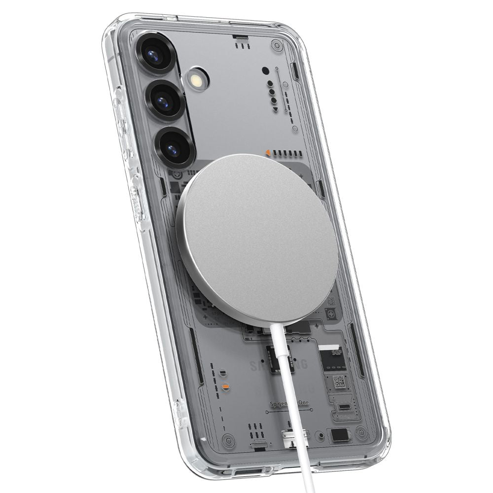 MagSafe Case for Samsung Galaxy S25 S931, Spigen, Ultra Hybrid Neo One, Transparent ACS09470