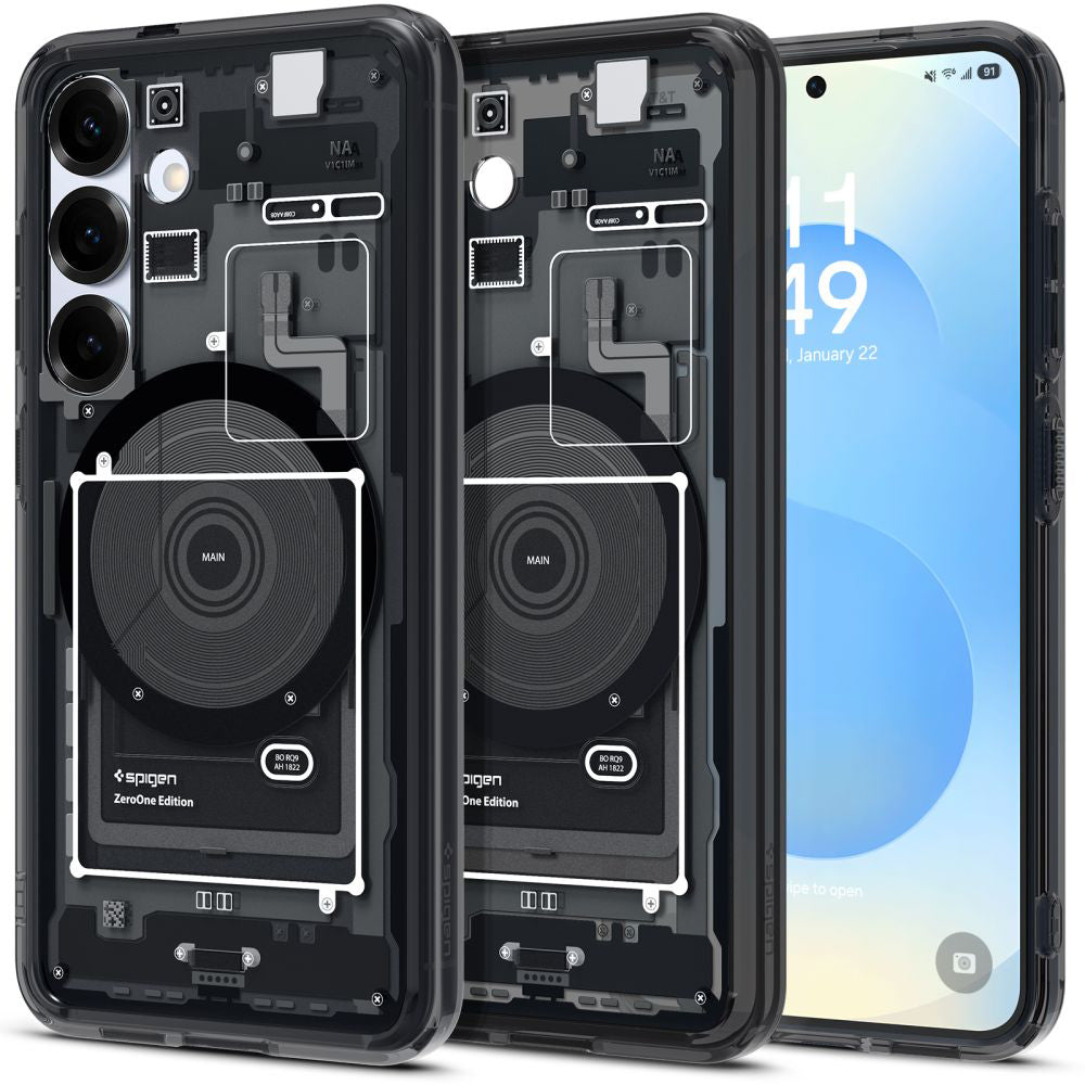 MagSafe Case for Samsung Galaxy S25 S931, Spigen, Ultra Hybrid Zero One, Black ACS09003