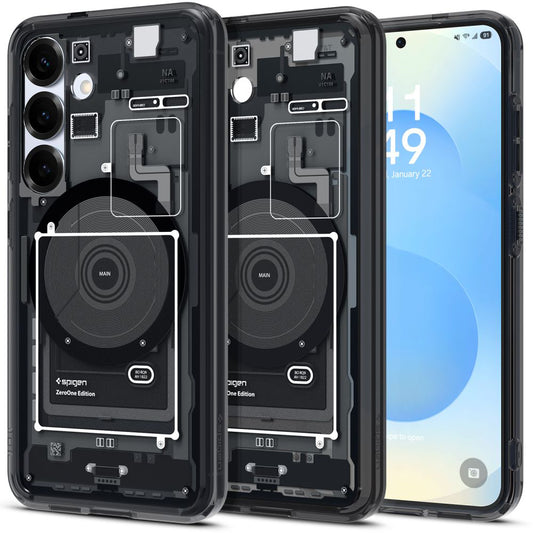 MagSafe hoesje voor Samsung Galaxy S25 S931, Spigen, Ultra Hybrid Zero One, Zwart ACS09003