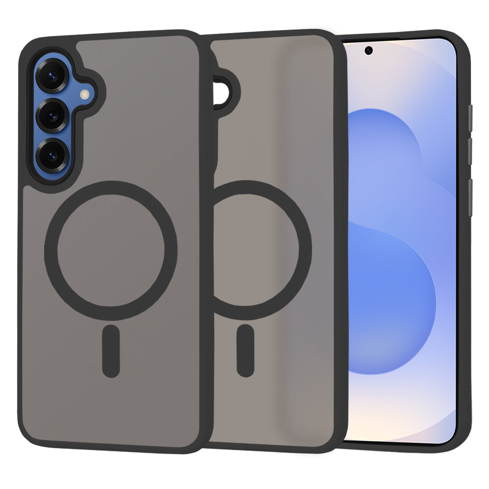 MagSafe hoes voor Samsung Galaxy S25 S931, Techsuit, HaloFrost, Zwart