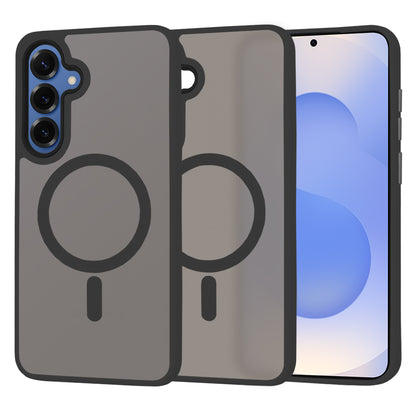 MagSafe hoes voor Samsung Galaxy S25 S931, Techsuit, HaloFrost, Zwart