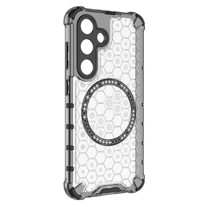 MagSafe-hoes voor Samsung Galaxy S25 S931, Techsuit, HoneyComb Shield, Wit