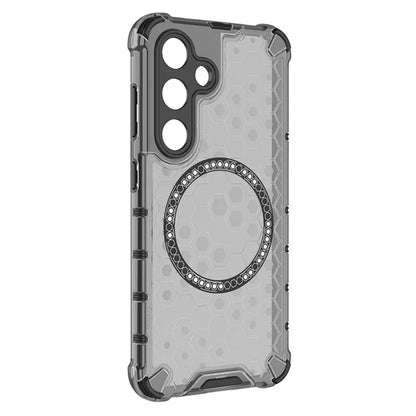 MagSafe-hoes voor Samsung Galaxy S25 S931, Techsuit, HoneyComb Shield, Zwart