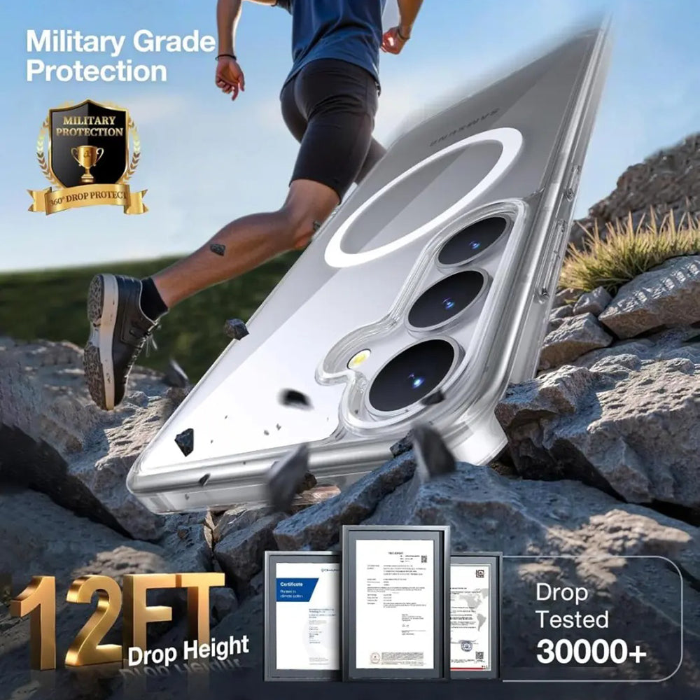 MagSafe hoes voor Samsung Galaxy S25 S931, Torras, Guardian, Zwart