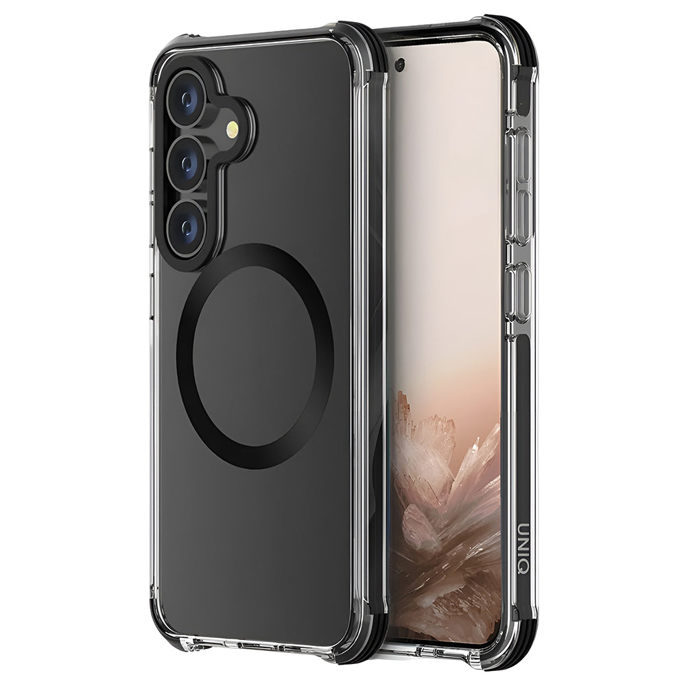 MagSafe hoes voor Samsung Galaxy S25 S931, UNIQ, Combat MagClick, Zwart
