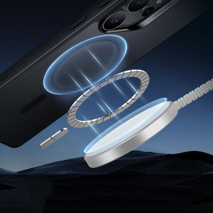 MagSafe hoesje voor Samsung Galaxy S25 Ultra S938, ESR, Classic Hybrid, Satijnzwart
