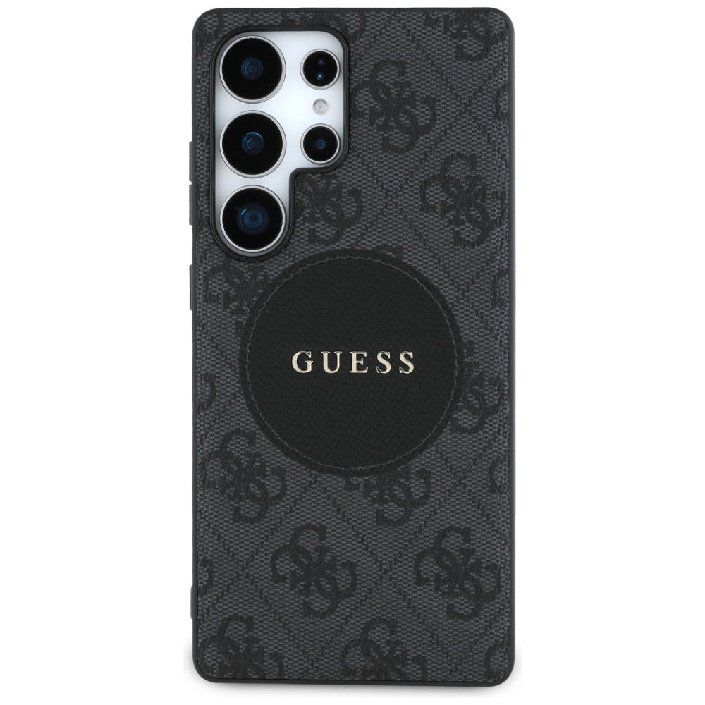 MagSafe hoesje voor Samsung Galaxy S25 Ultra S938, Guess, 4G Circle Classic Logo, Zwart