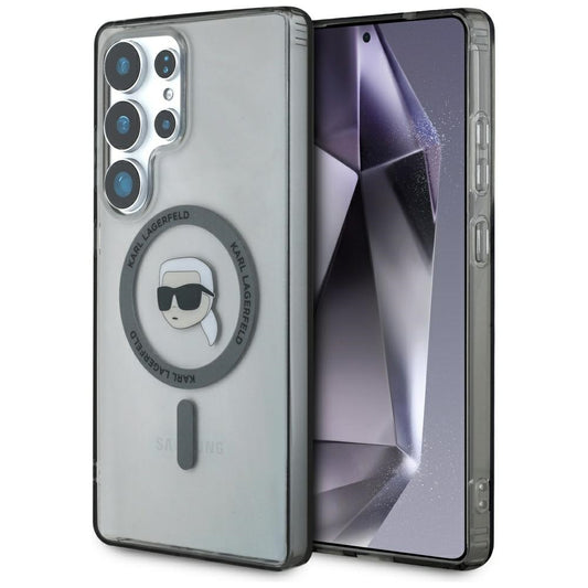 MagSafe Case for Samsung Galaxy S25 Ultra S938, Karl Lagerfeld, IML Karl's Head, Black