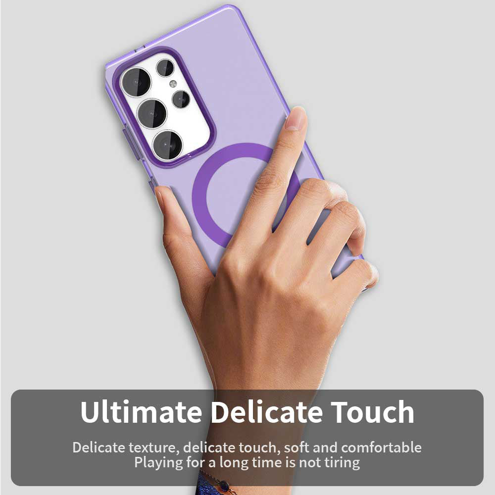 MagSafe-hoes voor Samsung Galaxy S25 Ultra S938, Techsuit, CandyCase, Paars