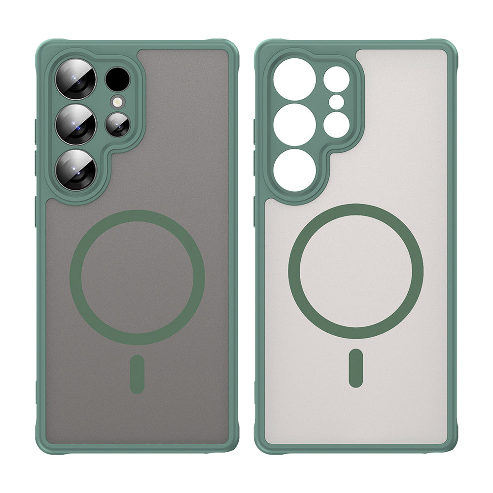 MagSafe-hoesje voor Samsung Galaxy S25 Ultra S938, Techsuit, HaloFrost II, Groen