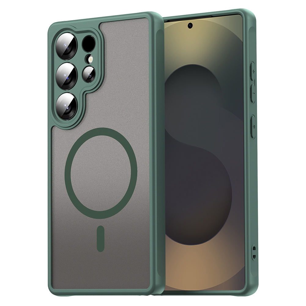 MagSafe-hoesje voor Samsung Galaxy S25 Ultra S938, Techsuit, HaloFrost II, Groen