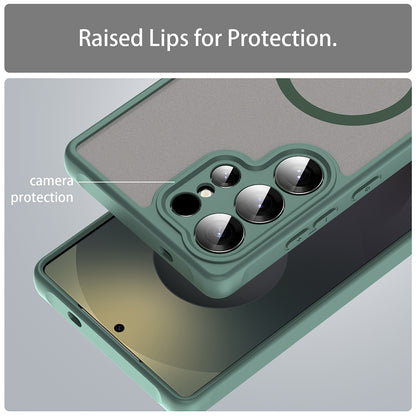 MagSafe-hoesje voor Samsung Galaxy S25 Ultra S938, Techsuit, HaloFrost II, Groen