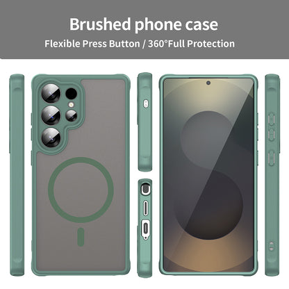 MagSafe-hoesje voor Samsung Galaxy S25 Ultra S938, Techsuit, HaloFrost II, Groen